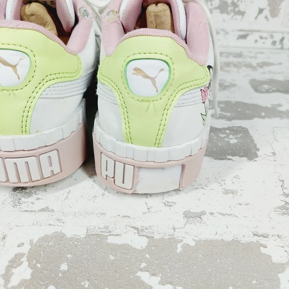 PUMA Cali Bouquet Women's Leather Walking Sneakers B79 - Picture 4 of 11
